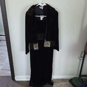 Coldwater Creek Black Velvet Ensemble